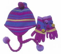 hats and gloves set